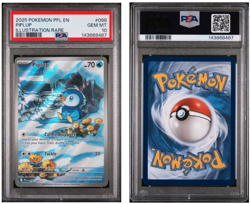 PIPLUP PSA 10 POKEMON PFL EN-PHANTASMAL FLAMES 2025 ILLUSTRATION RARE #098 - Image 1