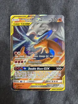 Pokemon TCG Reshiram & Charizard GX 20/214 Unbroken Bonds Holo Card - Image 1