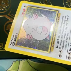 Pokemon TCG Chansey Base Set Holo Unlimited Rare Card 3/102 LP + - Image 5