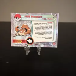 Kingler #99 - Topps Chrome Series 2 Pokemon Card Near Mint - Image 2