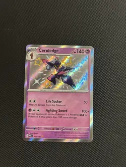 Ceruledge 162/091 - Shiny Holo Rare - Paldean Fates Pokemon Card MINT - Image 1