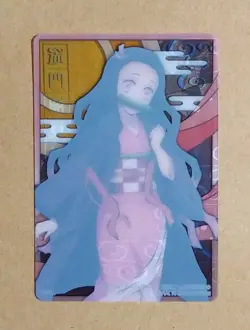 Demon Slayer Kimetsu no Yaiba Stained Glass Card Nezuko Kamado - Image 2
