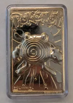 1999 Limited Edition Poliwhirl 23K Gold Plated Pokemon Trading Card - Image 2