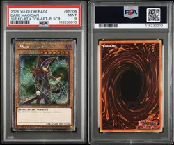 Dark Magician 6th Art Platinum Secret Rare Card RA04-EN106 PSA 9 - Image 3
