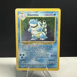 Blastoise Base Set Holo Rare 2/102 100 HP Pokemon Card Wizards English 1999 - Image 3