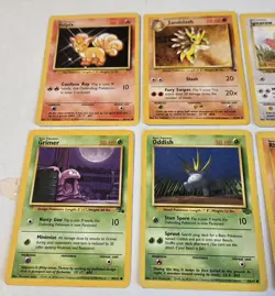 Vintage 1999 GAMEFREAK Wizards Pokemon Cards Lot Of 10 TCG Vulpix Cubone Staryu - Image 2