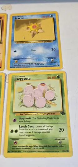 Vintage 1999 GAMEFREAK Wizards Pokemon Cards Lot Of 10 TCG Vulpix Cubone Staryu - Image 4