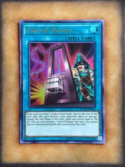 Yugioh Card of Demise DUPO-EN050 Ultra Rare NM - Image 1