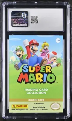 2022 Panini Super Mario #157 DIDDY KONG Golden Card CGC 10 Gem Mint - Image 2