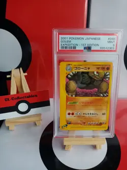 Golem 090/128 1st Edition - PSA 9 - E-Series Graded Japanese Pokemon Card - Image 2