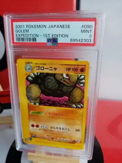 Golem 090/128 1st Edition - PSA 9 - E-Series Graded Japanese Pokemon Card - Image 4