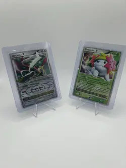 Pokemon (4) NBA (1) 5 Card Lot Arceus Shaymin Rhyperior Entei Raynaud RC - Image 1