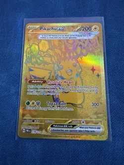 Pokemon Pikachu Ex Holo Hyper Rare Card Sv: Prismatic Evolutions 179/131 300 Po… - Image 1
