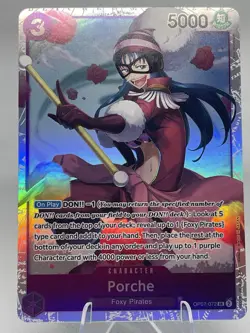 Porche OP07-072 Super Rare English 500 Years Future One Piece TCG Card Game NM - Image 2