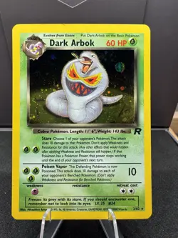 Pokemon TCG Dark Arbok Holo Rare Card 2000 Unlimited 2/82 - LP/MP - Image 1