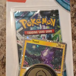 Pokemon TCG Twilight Masquerade Booster Pack Toxel Promo Coin Code Card - Image 4