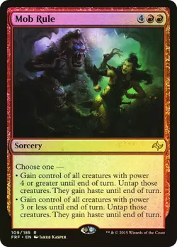 Mob Rule Foil Fate Reforged Mtg Magic English - Image 1