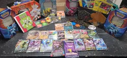 pokemon lot 1000+ cards including sealed packs, hits, dice, binder, etb holos - Image 1