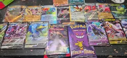pokemon lot 1000+ cards including sealed packs, hits, dice, binder, etb holos - Image 2
