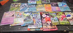 pokemon lot 1000+ cards including sealed packs, hits, dice, binder, etb holos - Image 2