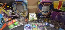 pokemon lot 1000+ cards including sealed packs, hits, dice, binder, etb holos - Image 3