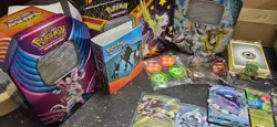 pokemon lot 1000+ cards including sealed packs, hits, dice, binder, etb holos - Image 4