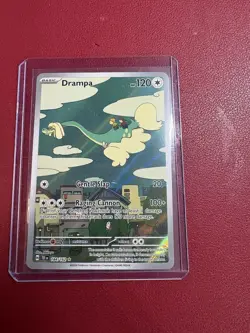 Pokemon TCG Drampa Scarlet & Violet Temporal Forces Full Art Card 184/162 - Image 1
