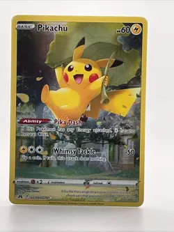Pokemon Pikachu GG30/GG70 Crown Zenith Galarian Gallery Ultra Rare Holo Card - Image 1
