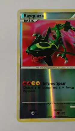 Rayquaza 20/95 Rare Reverse Holo Call of Legends Pokemon Card 2011 - Image 3