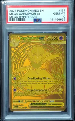 Mega Gardevoir EX 187 PSA 10 Mega Evolution Pokemon Card #635 - Image 1