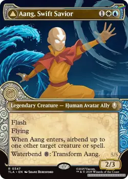 Aang, Swift Savior (Showcase) [TLA - 347] - NM [Foil] TCG MTG - Image 1