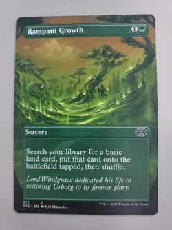 MTG Rampant Growth Double Masters 2022 Borderless Common - Image 1