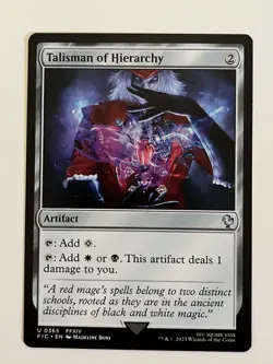 Talisman of Hierarchy Commander: Final Fantasy Non-Foil Regular MTG - Image 1