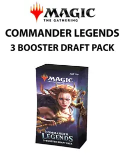 MTG - Magic The Gathering Commander Legends 3- Booster Draft Pack Sealed 630509796779 - Image 1