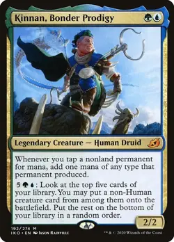 Kinnan, Bonder Prodigy 1x FOIL IKO MTG Ikoria Mythic MINT green blue - Image 1
