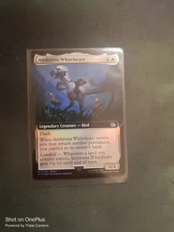 magic the gathering final fantasy Ambrosia whiteheart borderless foil - Image 1