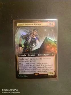 MTG Final Fantasy Commander Rare #0177 Locke Treasure Hunter borderless foil - Image 1