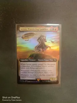 Magic MTG Final Fantasy - Setzer, Wandering Gambler - FIC 0183 EXTENDED ART foil - Image 1