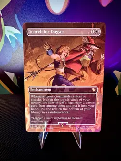 Search for Dagger (Borderless) Commander: Final Fantasy Non-Foil MTG - Image 1