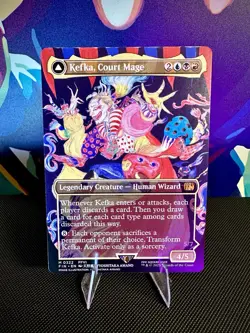 Kefka, Court Mage (FIN 0322) (Borderless) Final Fantasy Regular, MTG - Image 1