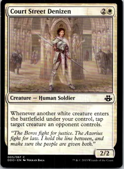 Court Street Denizen 5 C Duel Decks: Elspeth vs. Kiora NM MTG - Image 1