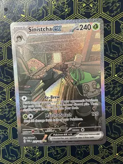 Pokemon Sinistcha ex SV06 Twilight Masquerade 210/167 Special Illustration Rare - Image 1