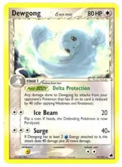 Dewgong (Delta Species) - 15/101 - Rare - EX Dragon Frontiers #15/101 Pokemon TC - Image 1