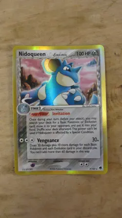 Pokemon EX Dragon Frontiers Nidoqueen Delta Species 7/101 Rare Holo - Image 1