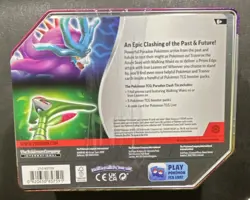 Pokemon TCG Paradox Clash Tin Box Sealed Walking Wake Iron Leaves Booster 2024 - Image 2