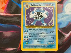 Poliwrath Holo Rare Base Set 2 15/130 Pokemon English WOTC LP/NM - Image 1