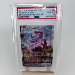 2021 Pokemon Japanese Eevee Heroes Espeon VMAX Promo #189/S-P PSA 10 - Image 1