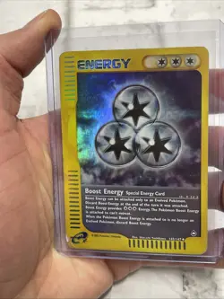 Boost Energy 145/147 Uncommon Aquapolis Pokemon HP Heavily Played Reverse Holo - Image 1