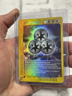 Boost Energy 145/147 Uncommon Aquapolis Pokemon HP Heavily Played Reverse Holo - Image 2
