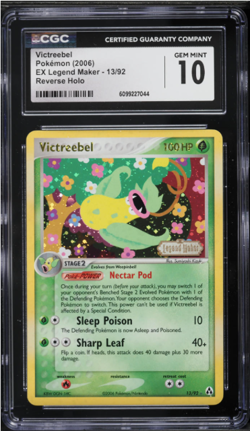 2006 Pokemon EX Legend Maker Reverse Holo Victreebel #13 CGC 10 GEM MINT - Image 1